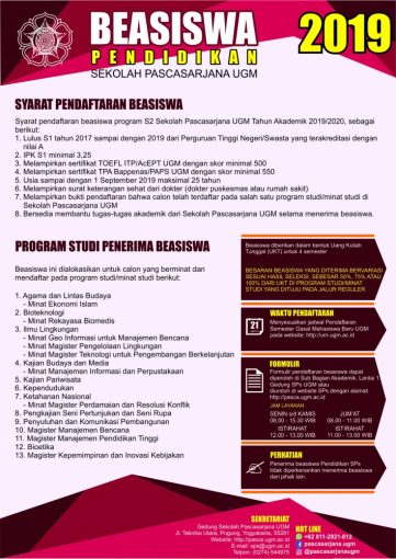 Beasiswa – Magister Dan Doktor Kepemimpinan Dan Inovasi Kebijakan (MDKIK)